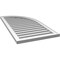 Ekena Millwork Quarter Round Top Right Surface Mount PVC Gable Vent w/ 2"W x 2"P Brickmould Sill Frame, 22"W x 42"H GVPQR22X4203SF - alternate 2
